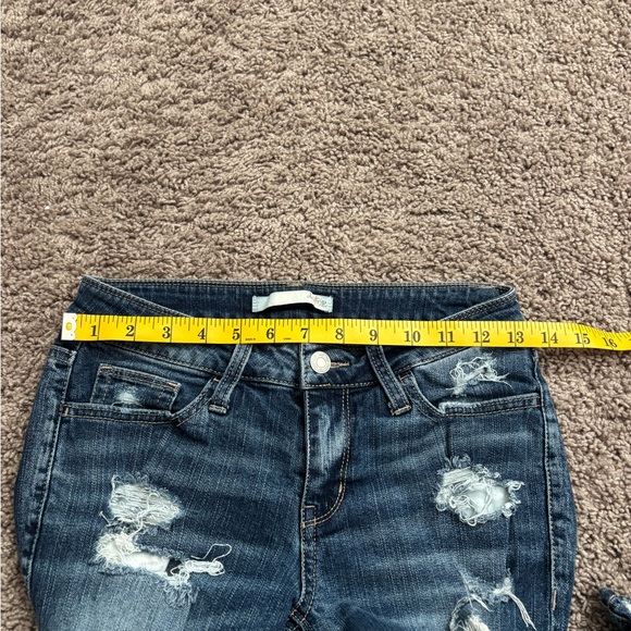 🎁 Daytrip Ripped Dark Blue Skinny Jeans - Picture 5 of 5